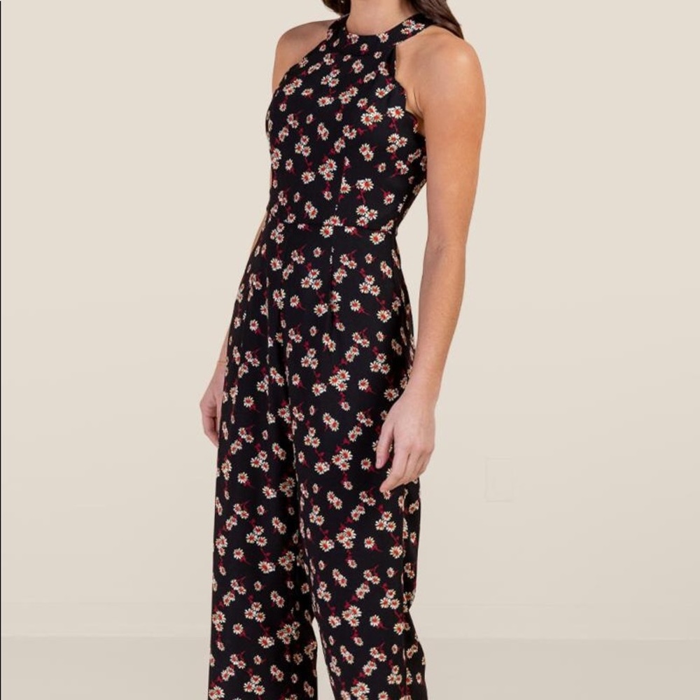 CAROLINE SCALLOPED EDGE JUMPSUIT
